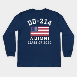 Patriotic DD-214 Alumni Class of 2020 Kids Long Sleeve T-Shirt